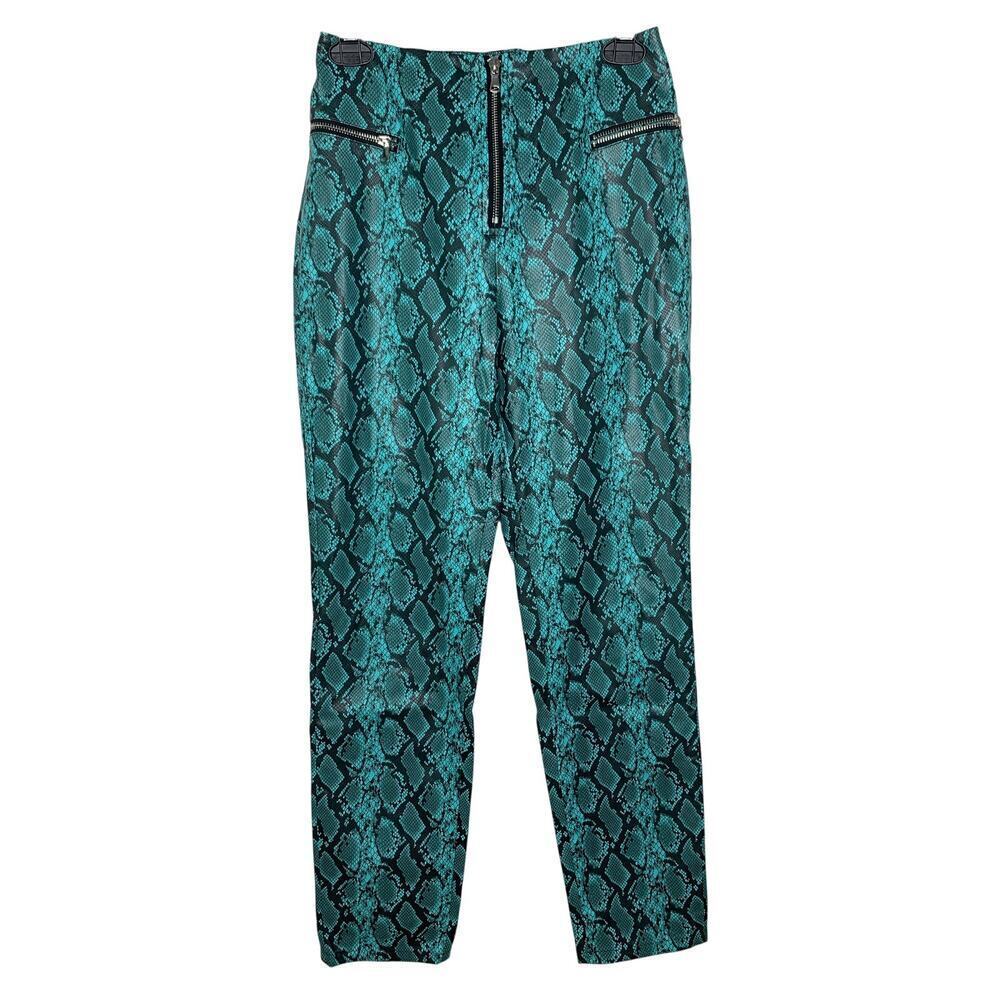 Tiger Mist Pearl Snakeskin Pant in Blue Snake - Picture 3 of 6